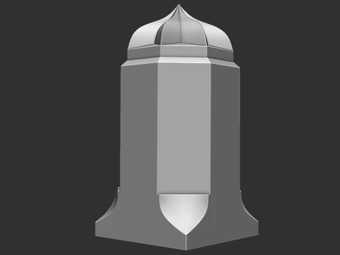 Geometric Column 3D Print Model