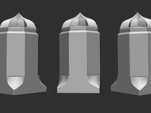 Geometric Column 3D Print Model