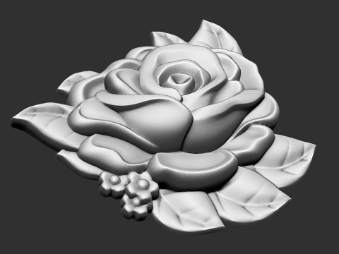 Roses relief set 3D Baskı Modeli