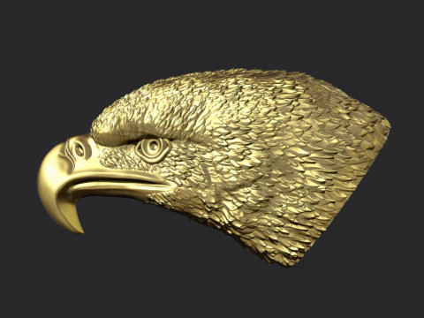Eagle Head 3D Print Model