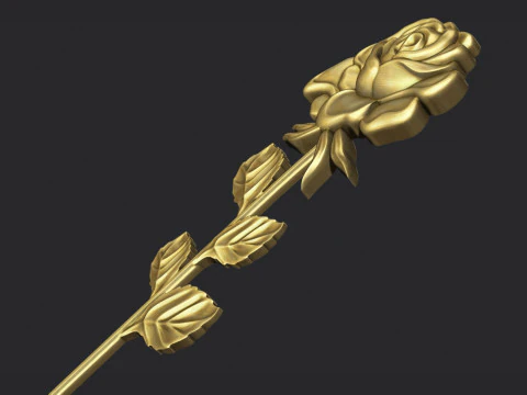 Rose relief 3D Print Model