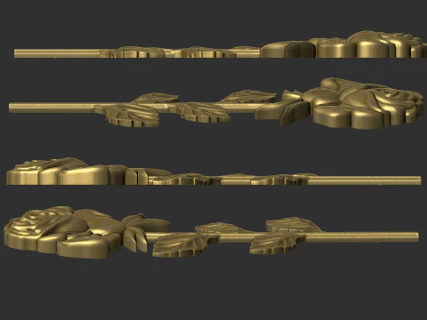 Rose relief 3D Print Model