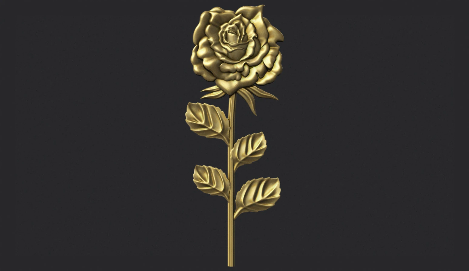 Rose bas relief 3D Print Model .c4d .max .obj .3ds .fbx .stl .blend 