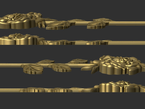 Rose bas relief 3D Baskı Modeli