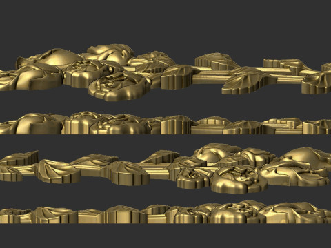 Roses bas relief 3D 打印模型