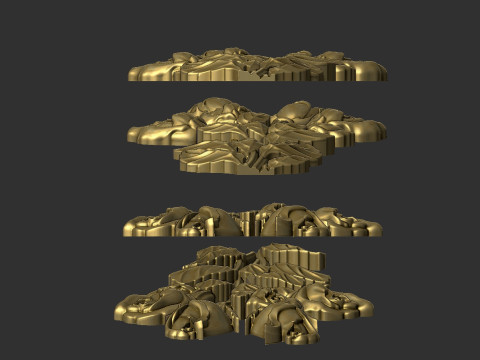 Roses bas relief 3D 打印模型