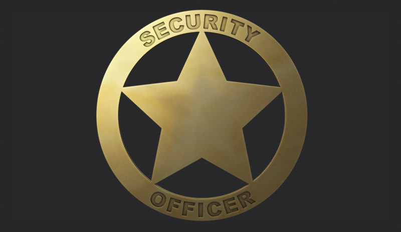 Security Officer Badge 3D 打印模型 .c4d .max .obj .3ds .fbx .stl .blend 