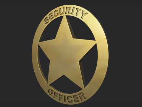 Security Officer Badge 3D 打印模型