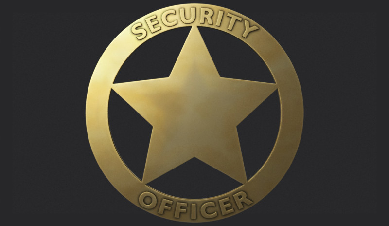 Security Officer Badge 3D Принт Модель .c4d .max .obj .3ds .fbx .stl .blend 