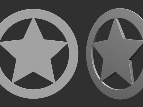 Security Officer Badge 3D Принт Модель