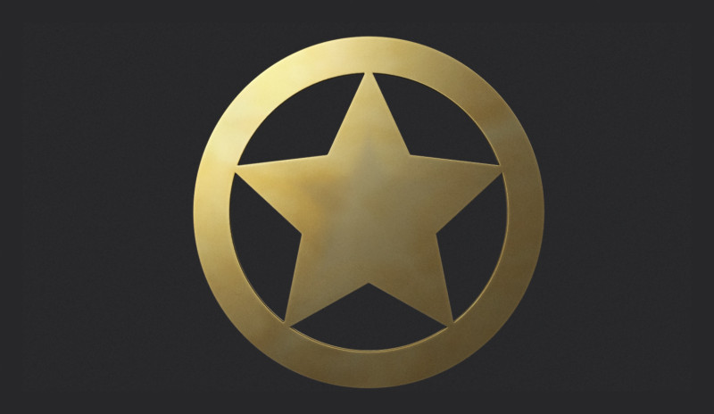 Security Officer Badge 3D प्रिंट मॉडल .c4d .max .obj .3ds .fbx .stl .blend