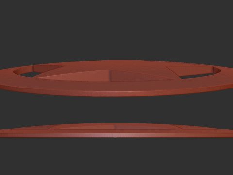 Security Officer Badge Model Cetak 3D