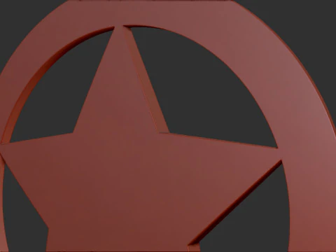 Security Officer Badge 3D Print Model