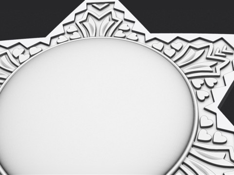 Sheriff Star Badge 3D Druckmodell