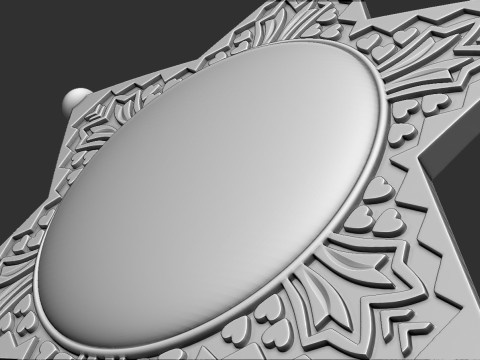 Sheriff Star Badge 3D Druckmodell