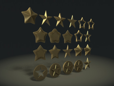 Stars Set 3D 打印模型
