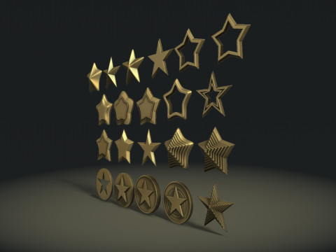 Stars Set 3D 打印模型