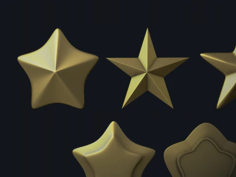 Stars Set 3D Print Model