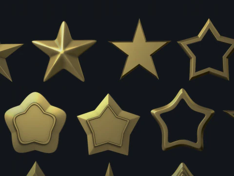 Stars Set 3D Print Model