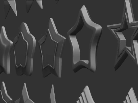Stars Set 3D Print Model