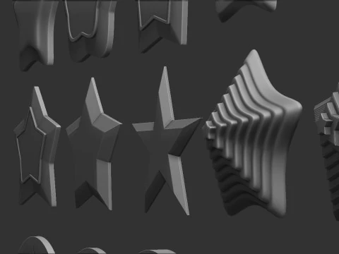 Stars Set 3D Print Model