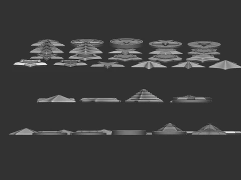 Stars Set 3D Print Model