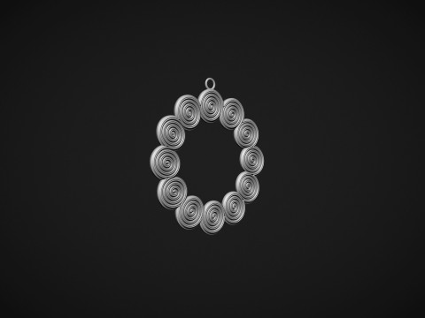 Spiral Earrings 3D Принт Модель