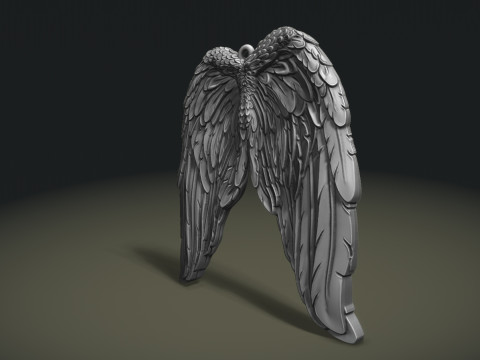 Angel Wings Pendant 3D Print Model