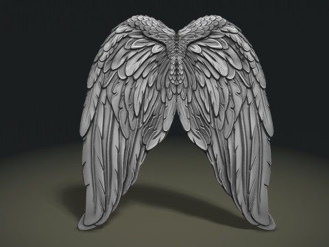 Angel Wings Pendant 3D Print Model