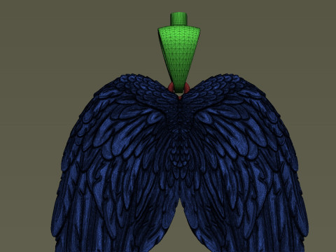 Angel Wings Pendant 3D Print Model
