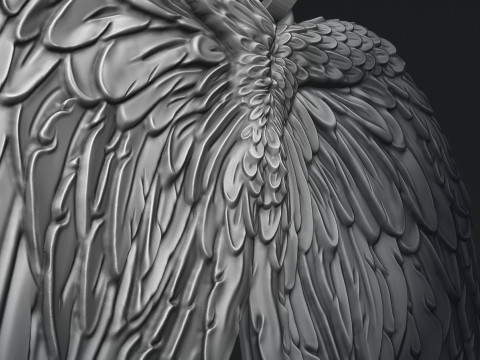 Angel Wings Pendant 3D Print Model