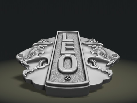 Lions club logo Modelo de impresión 3D