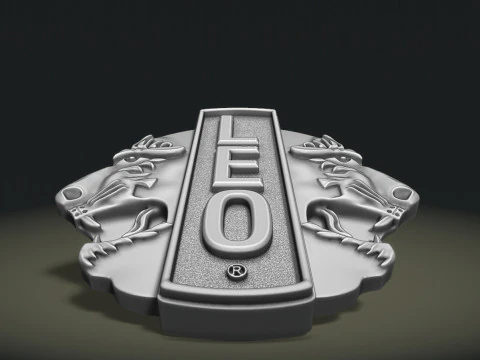 Lions club logo 3D Print Model