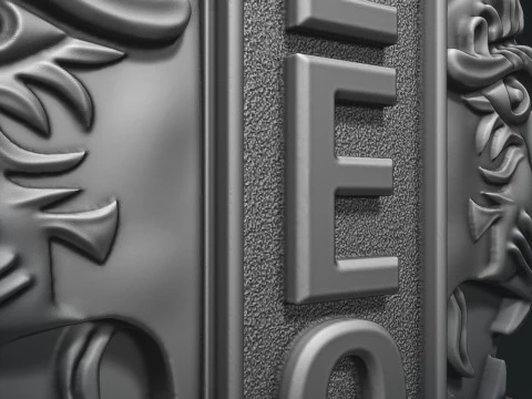 Lions club logo 3D Print Model