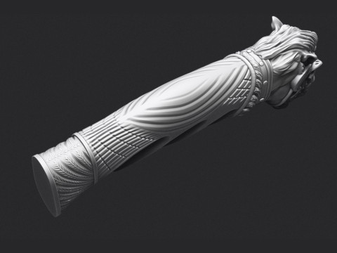 Horse Head Knife Handle 3D Druckmodell