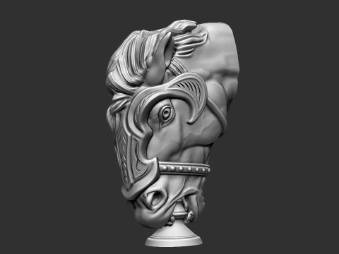 Cabe&ccedil;a de Cavalo Modelo de Impressão 3D