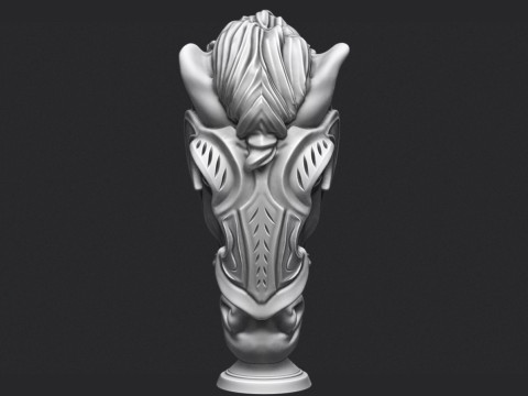 Horse Head 3D 프린트 모델