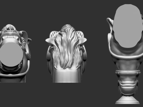 Horse Head 3D Print Model