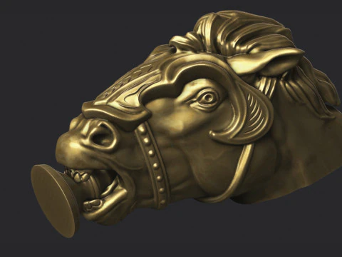 Horse Head 3D Print Model