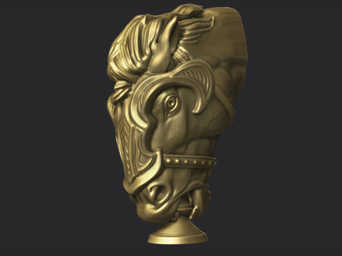 Horse Head 3D 프린트 모델
