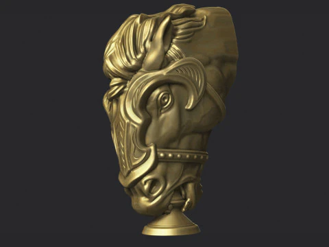 Horse Head 3D Print Model