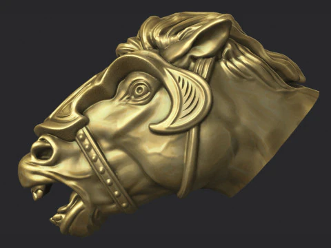 Cabe&ccedil;a de Cavalo Modelo de Impressão 3D