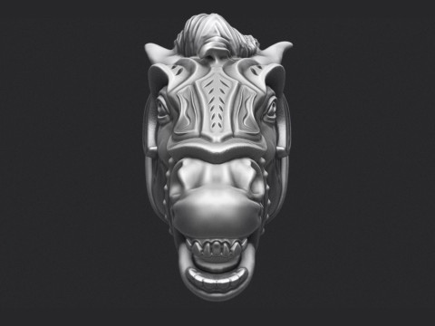 Horse Head Modelo de Impressão 3D