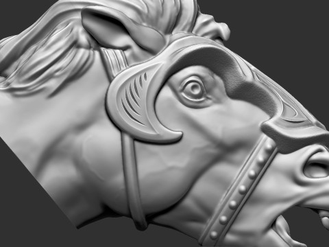 Horse Head Modelo de Impressão 3D