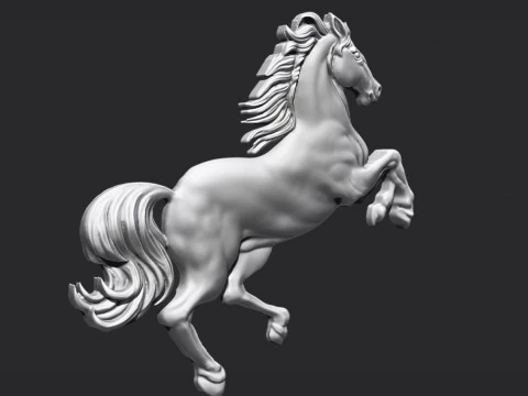 Horse Pendant 3D Print Model
