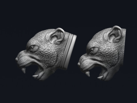 Puma Head 3D 프린트 모델