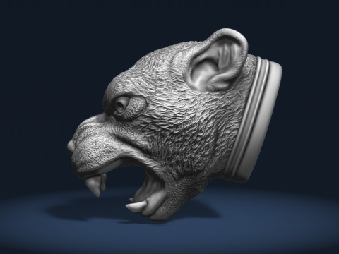 Puma Head 3Dプリントモデル