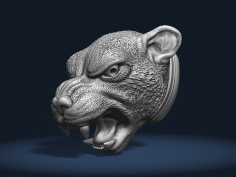 Puma Head 3Dプリントモデル