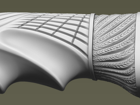 Puma Head Knife Handle 3D 打印模型