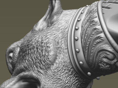 Puma Head Knife Handle 3D 打印模型